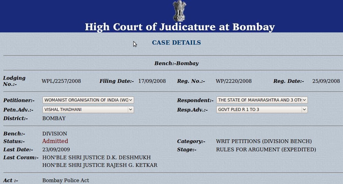 Men and Women Equality before the Bombay High Court Men and Women Equality before the Bombay High Court