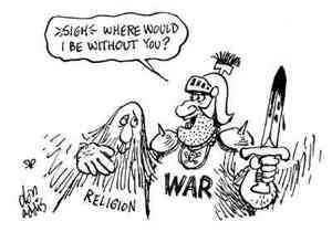 Most wars are caused by religion