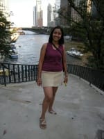 Chicago river flows by...