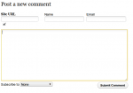Cleaned up IntenseDebate form